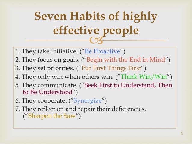 7 habits of highly effective people